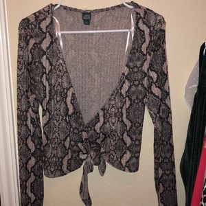Snake Print Top